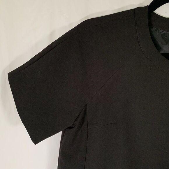 Blaque Label Mini Dress Women's Small Black Short Sleeve Shift Round Neck - Picture 4 of 9